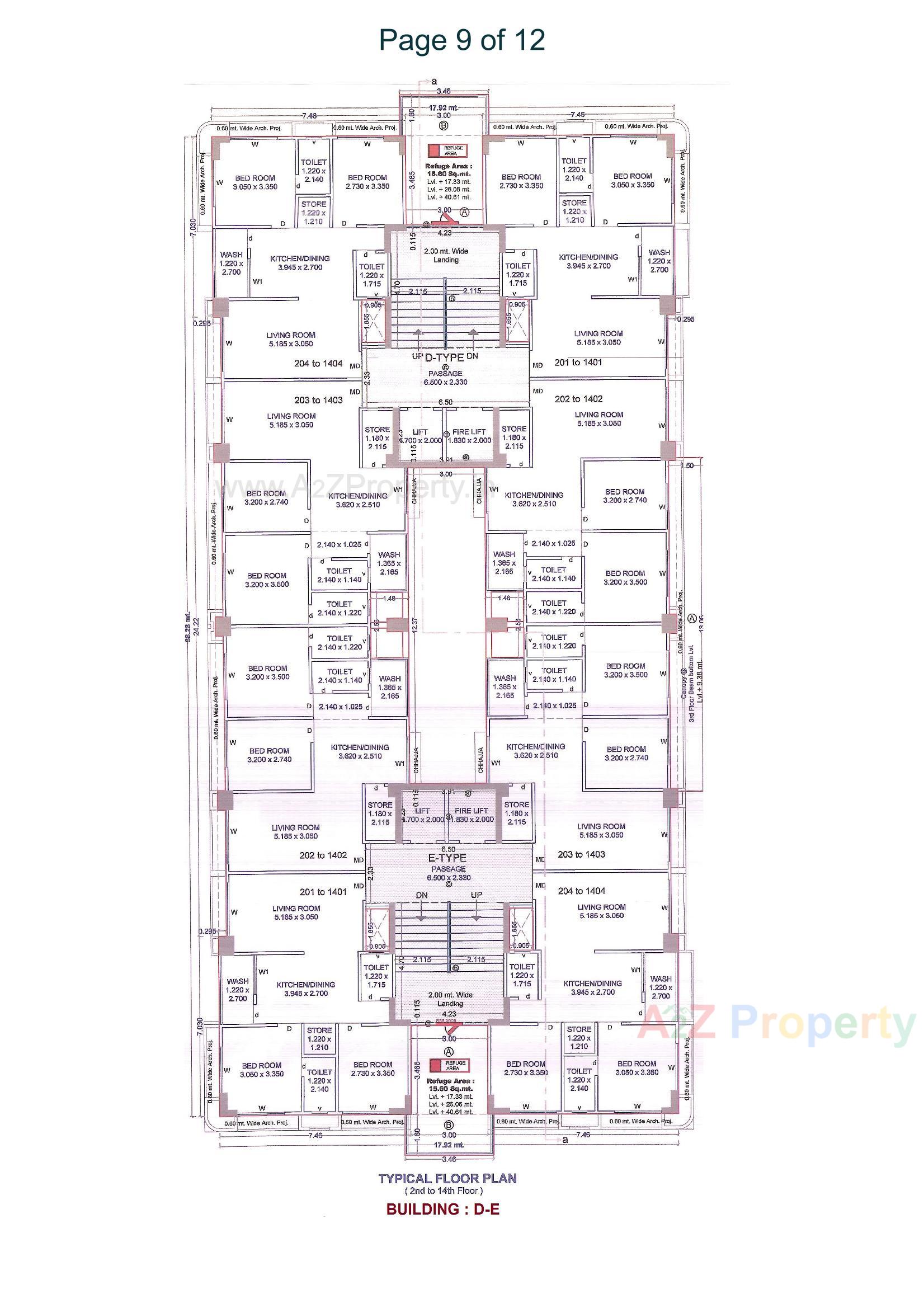 Layout of real estate project Vitoria Prime located at Jahangirabad, Surat, Gujarat