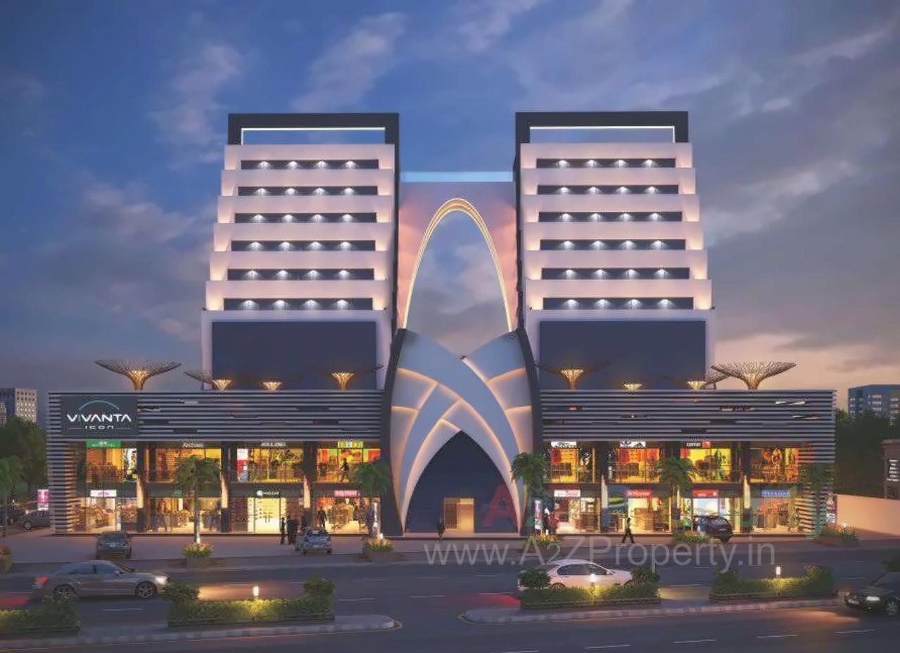 3D Elevation of real estate project Vivanta Icon located at Surat, Surat, Gujarat