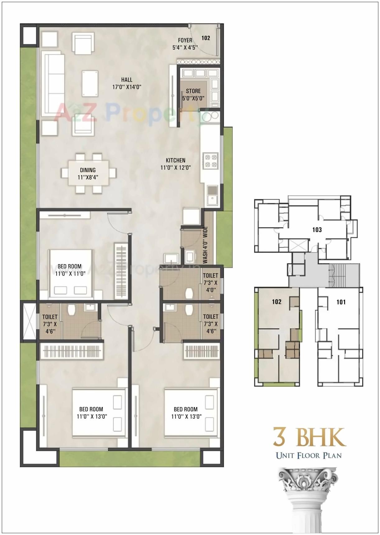 Layout of real estate project Vivanta located at Dabholi, Surat, Gujarat