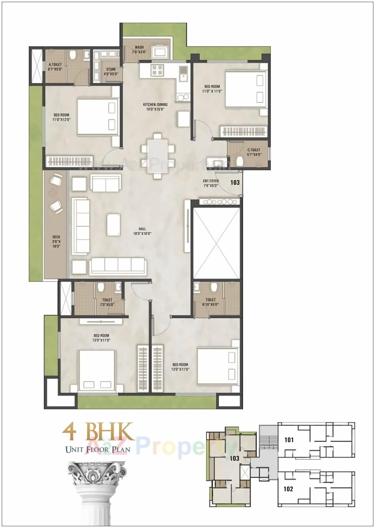 Layout of real estate project Vivanta located at Dabholi, Surat, Gujarat