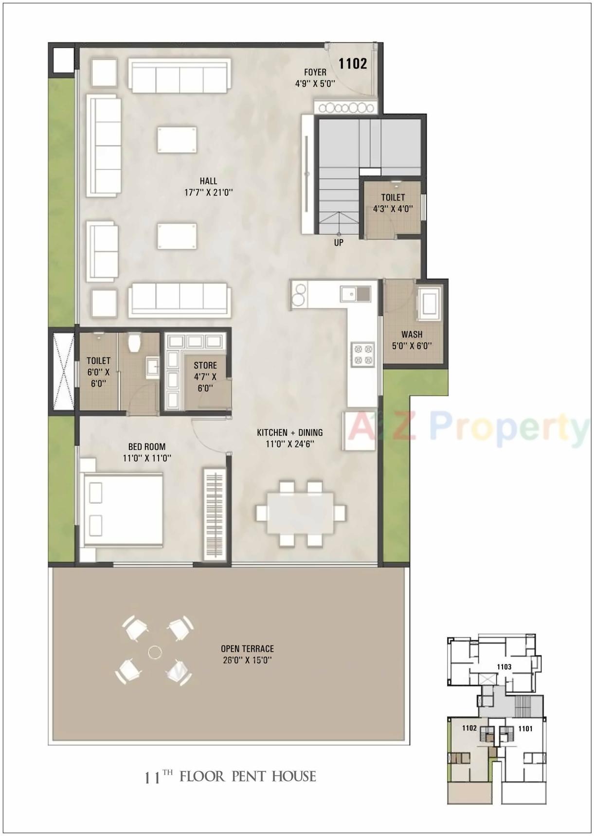 Layout of real estate project Vivanta located at Dabholi, Surat, Gujarat