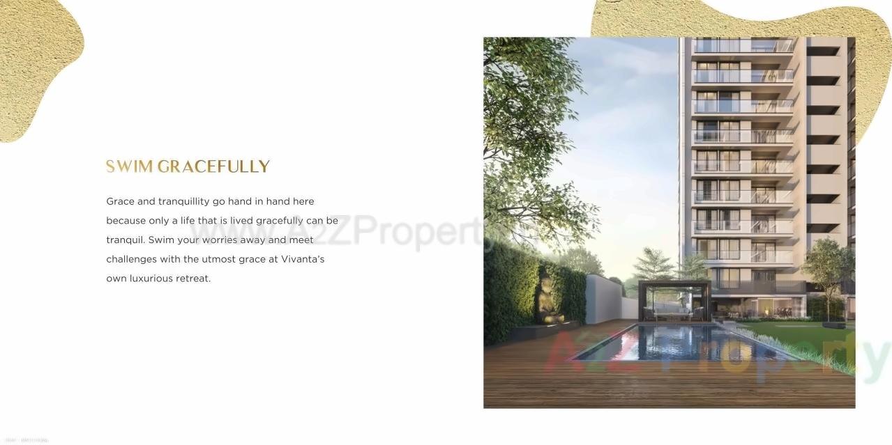 3D Elevation of real estate project Vivanta located at Vesu, Surat, Gujarat