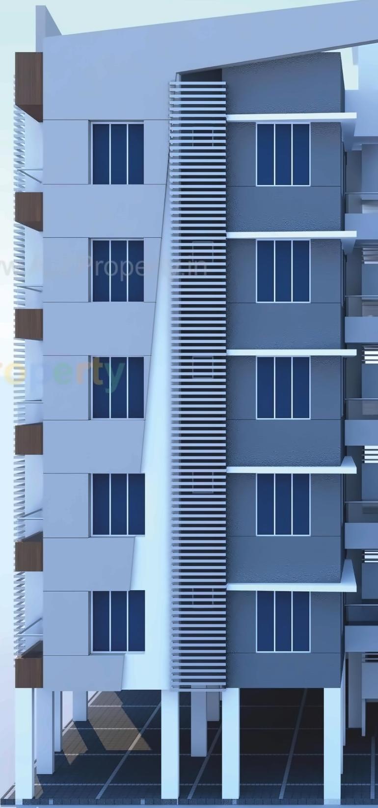 3D Elevation of real estate project Viviana Flates located at Pal, Surat, Gujarat