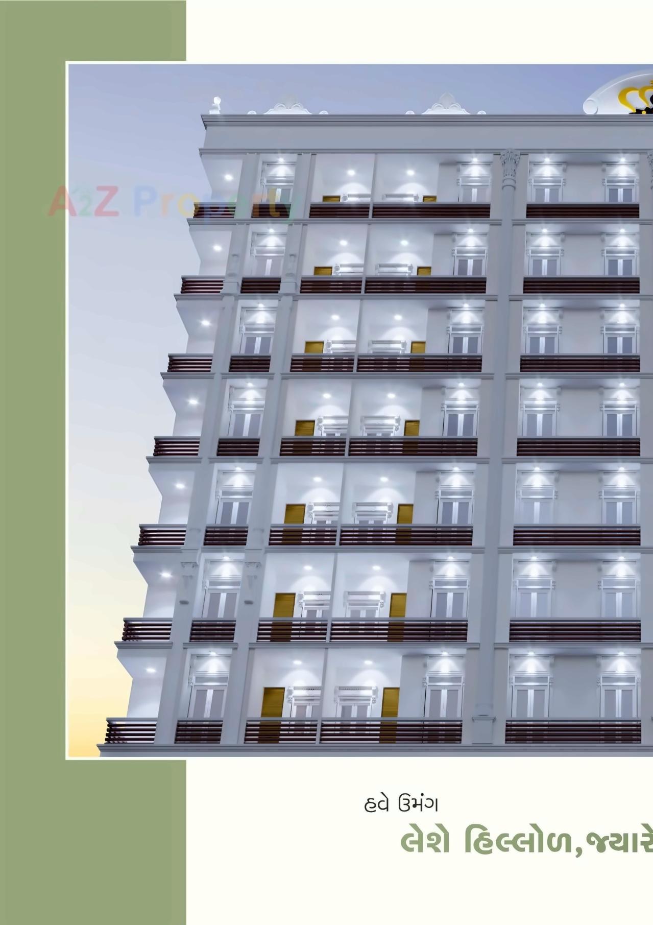 3D Elevation of real estate project Vraj Residency located at Udhna, Surat, Gujarat