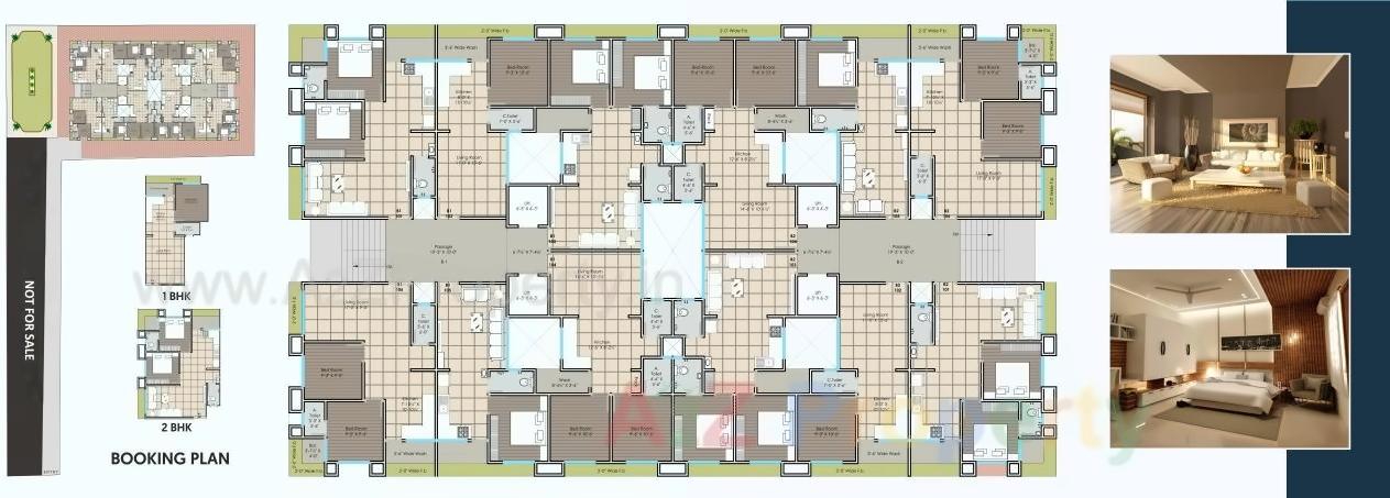 Layout of real estate project Vraj Residency located at Udhna, Surat, Gujarat