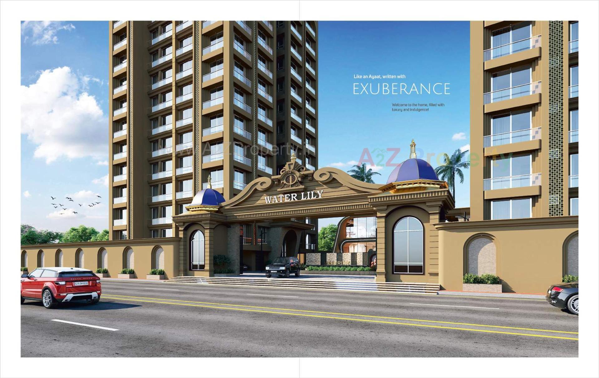 3D Elevation of real estate project Water Lily located at Tunki, Surat, Gujarat