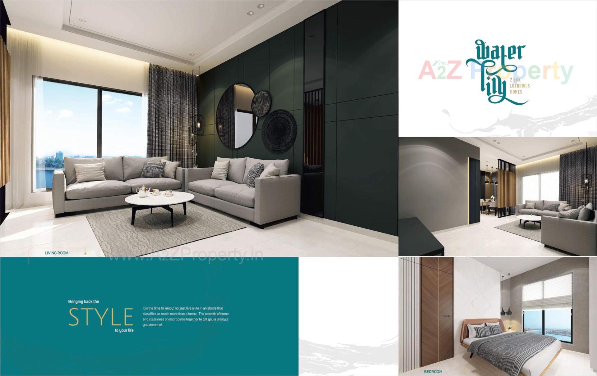 3D Elevation of real estate project Water Lily located at Tunki, Surat, Gujarat