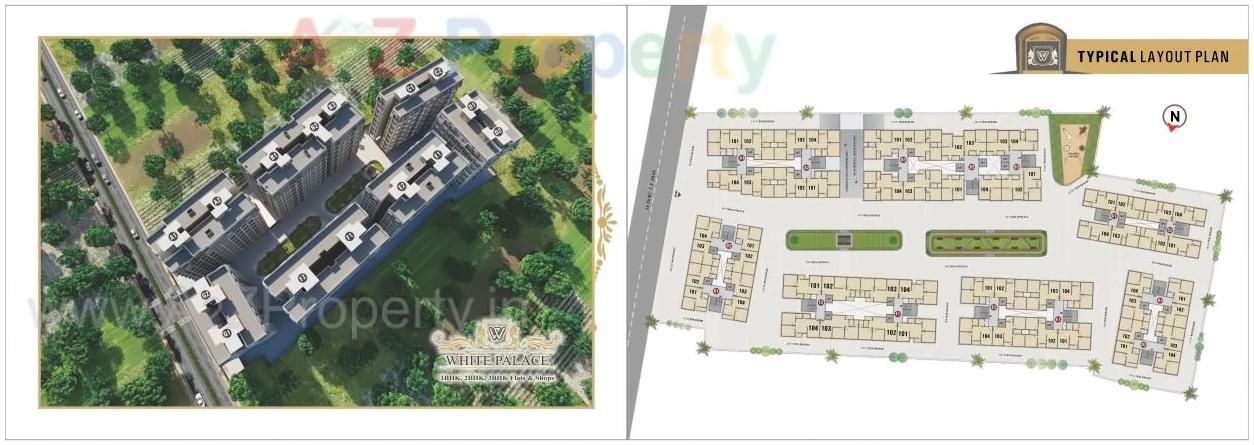 Layout of real estate project White Palace located at Variav, Surat, Gujarat