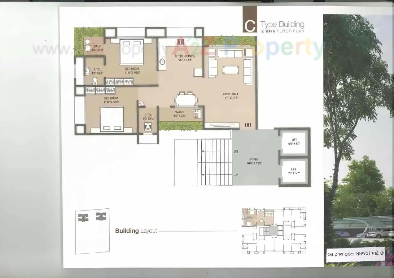 Layout of real estate project Yogi Hieghts located at Puna, Surat, Gujarat