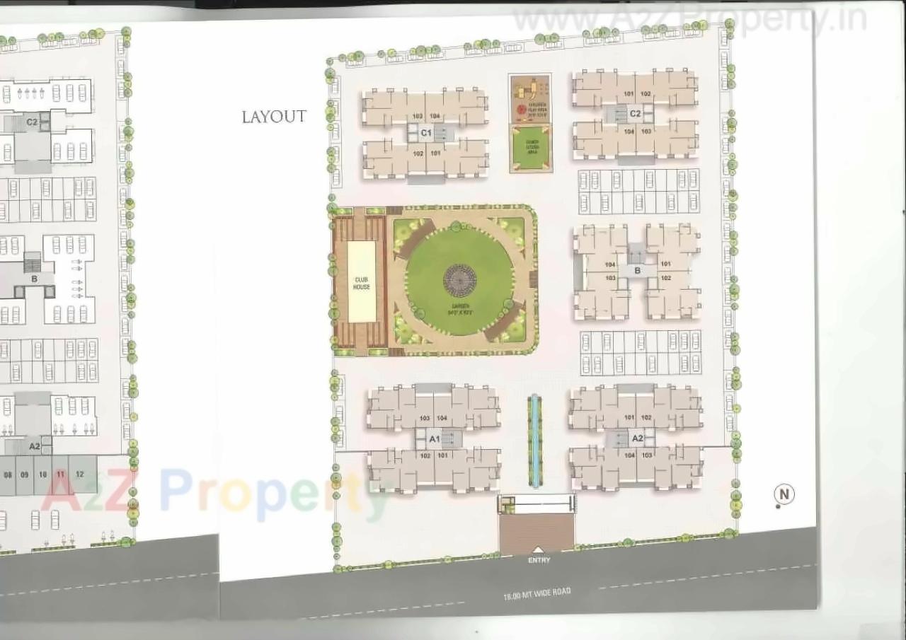 Layout of real estate project Yogi Hieghts located at Puna, Surat, Gujarat