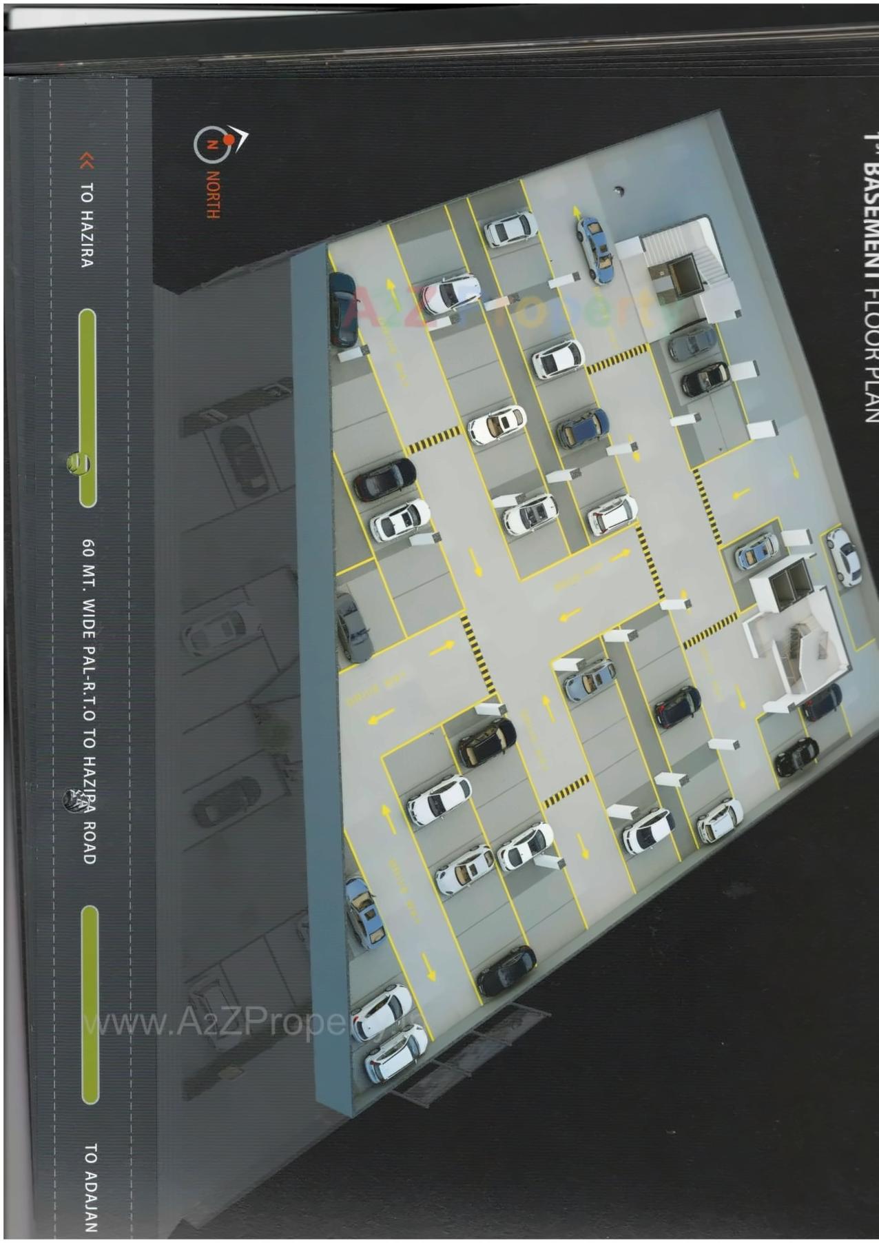 Layout of real estate project Zircon Arena located at Bhatha, Surat, Gujarat