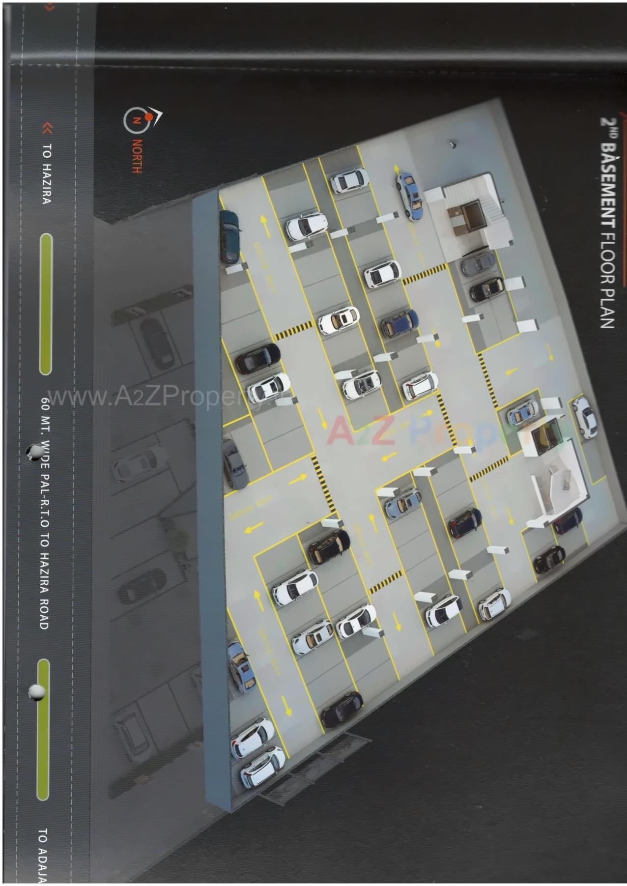 Layout of real estate project Zircon Arena located at Bhatha, Surat, Gujarat