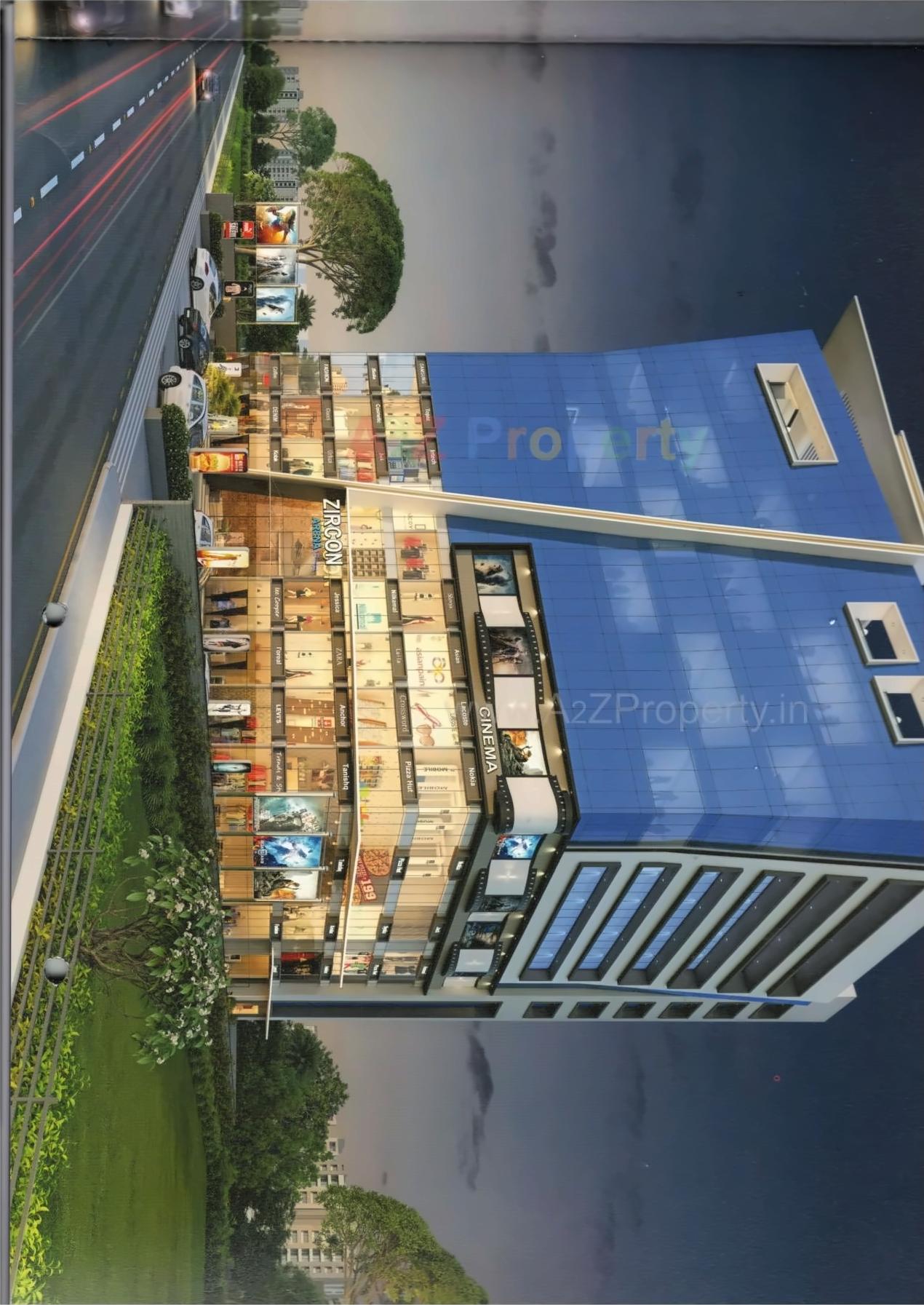 3D Elevation of real estate project Zircon Arena located at Bhatha, Surat, Gujarat