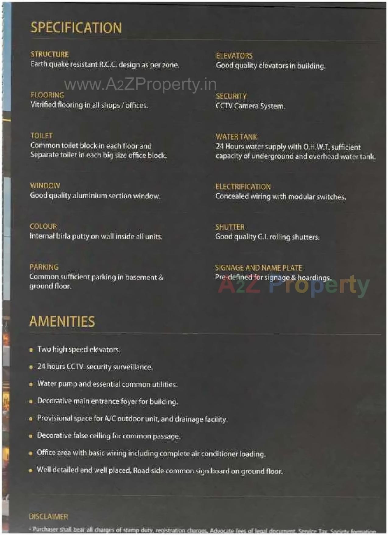Amenities of Zircon Plus