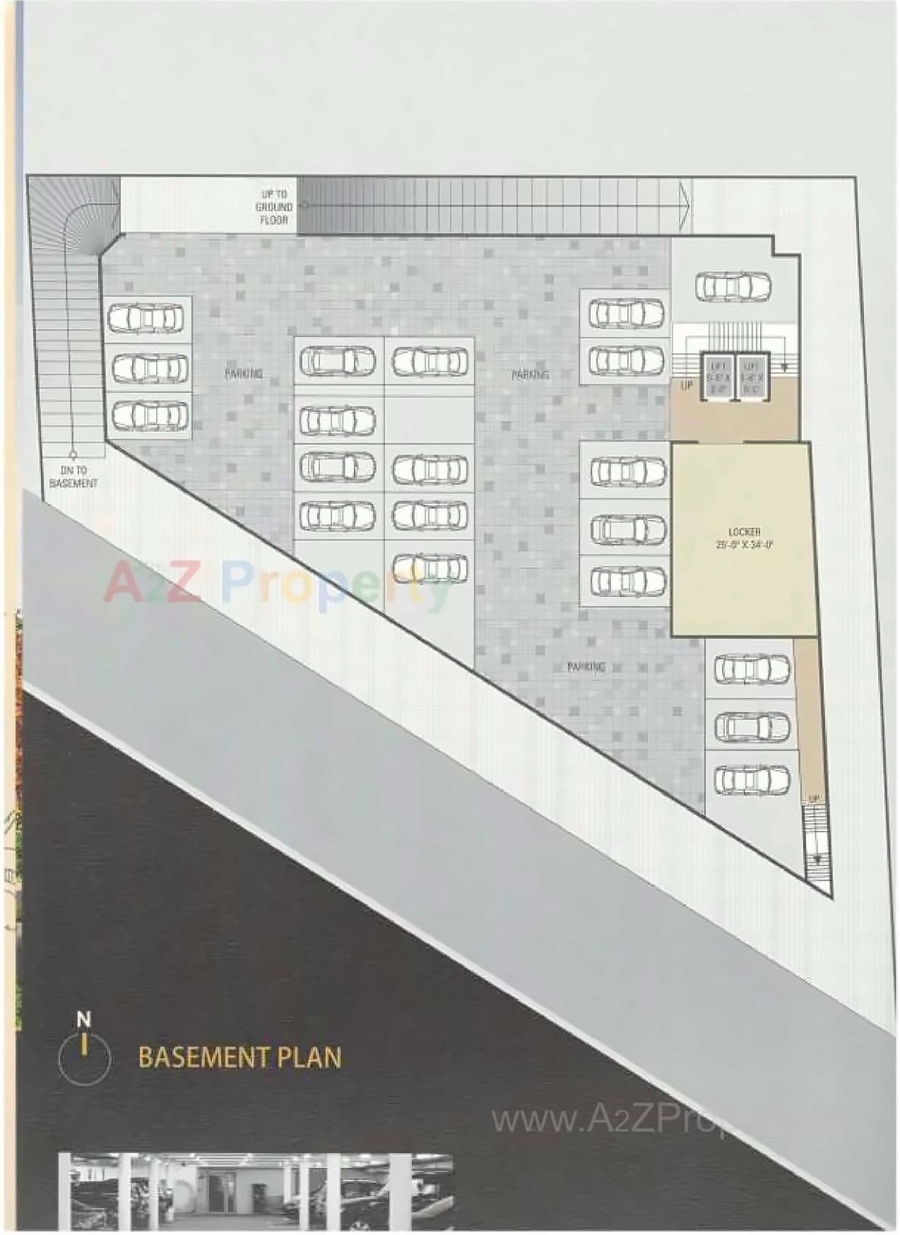 Layout of real estate project Zircon Plus located at Katar, Surat, Gujarat