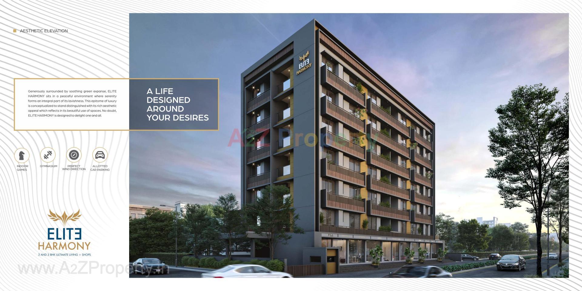 3D Elevation of real estate project Elite Harmony located at Surendranagar, Surendranagar, Gujarat