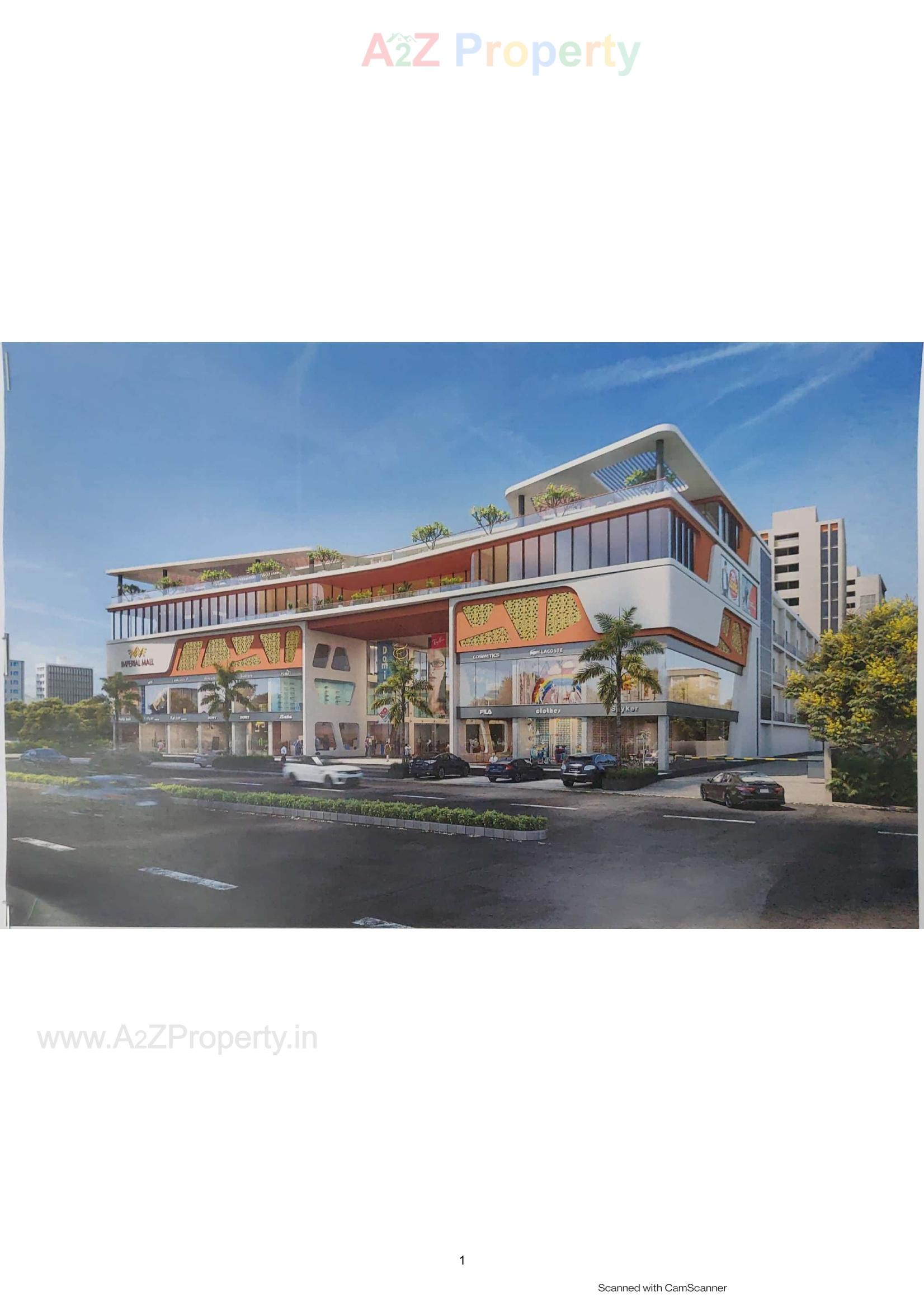 3D Elevation of real estate project Imperial Mall located at Wadhvan, Surendranagar, Gujarat