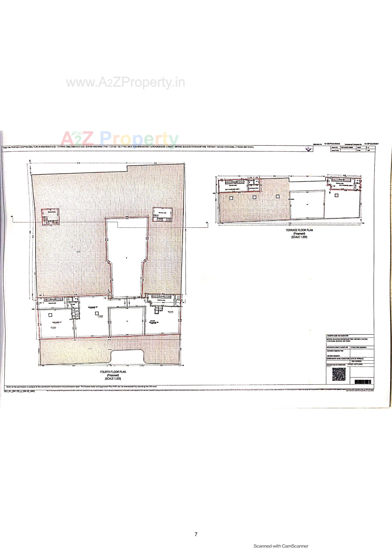 Layout of real estate project Imperial Mall located at Wadhvan, Surendranagar, Gujarat