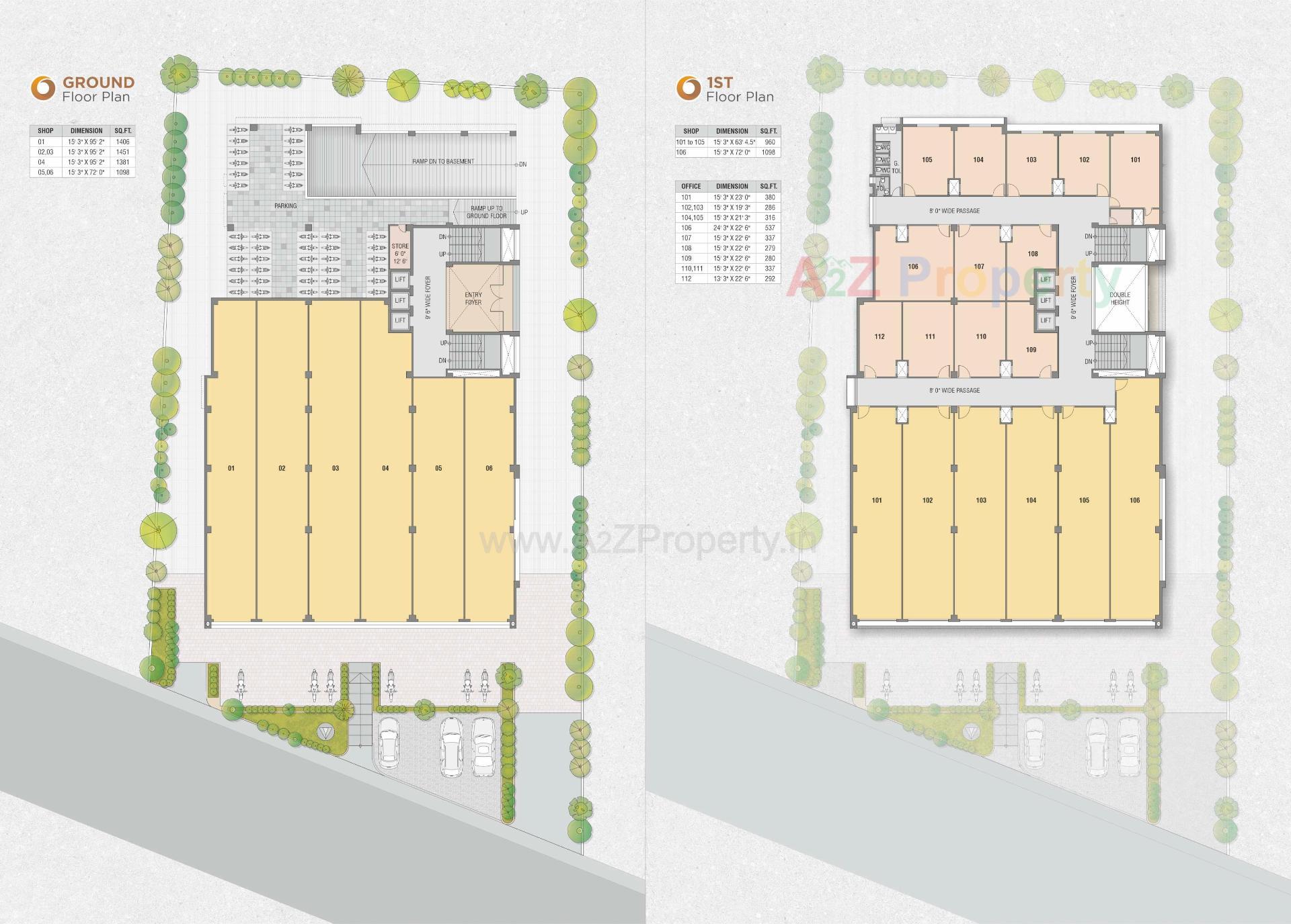 Layout of real estate project Milan Icon located at Surendranagar, Surendranagar, Gujarat