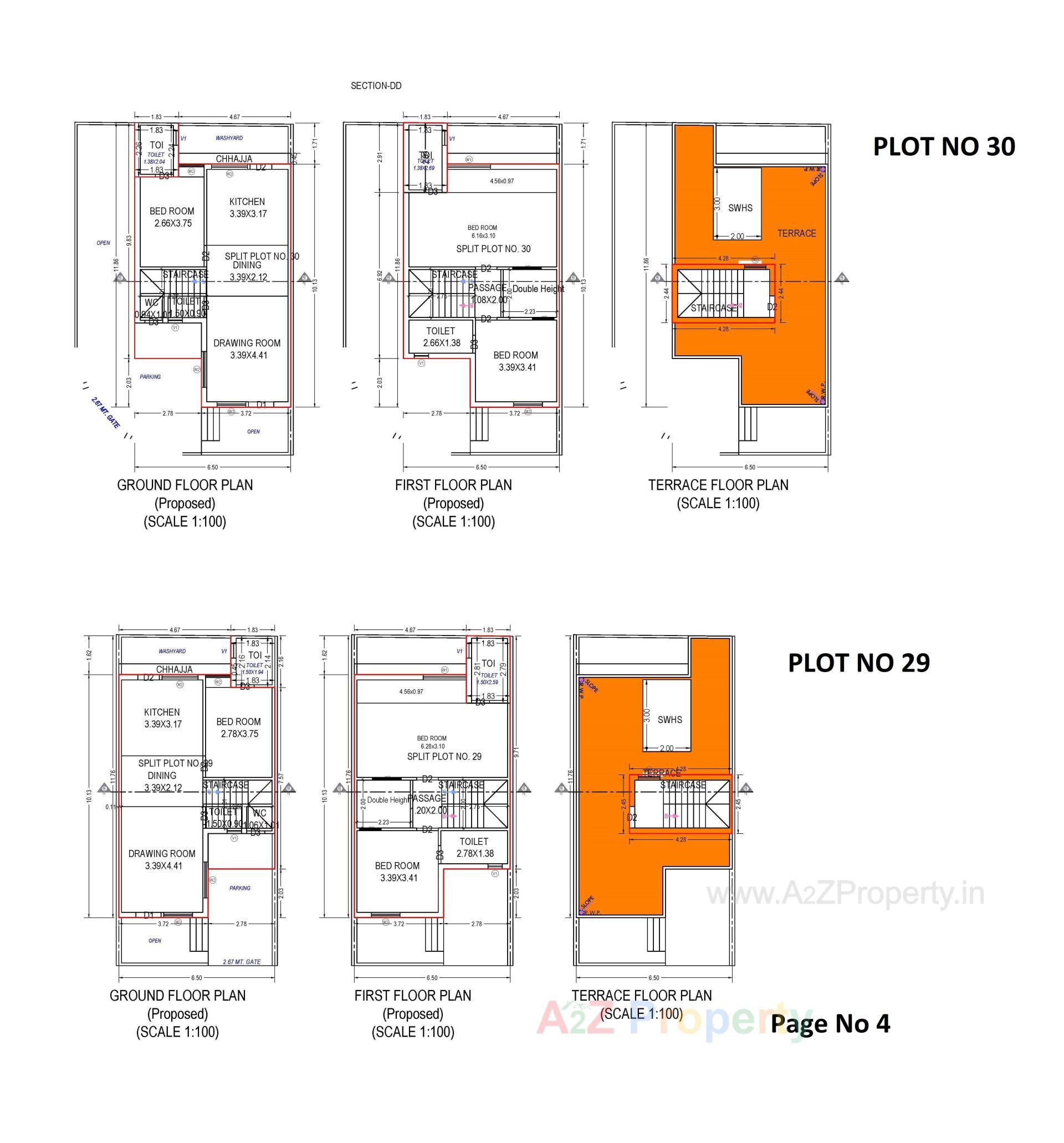 Layout of real estate project Sunrise 2020 Township located at Wadhwan, Surendranagar, Gujarat