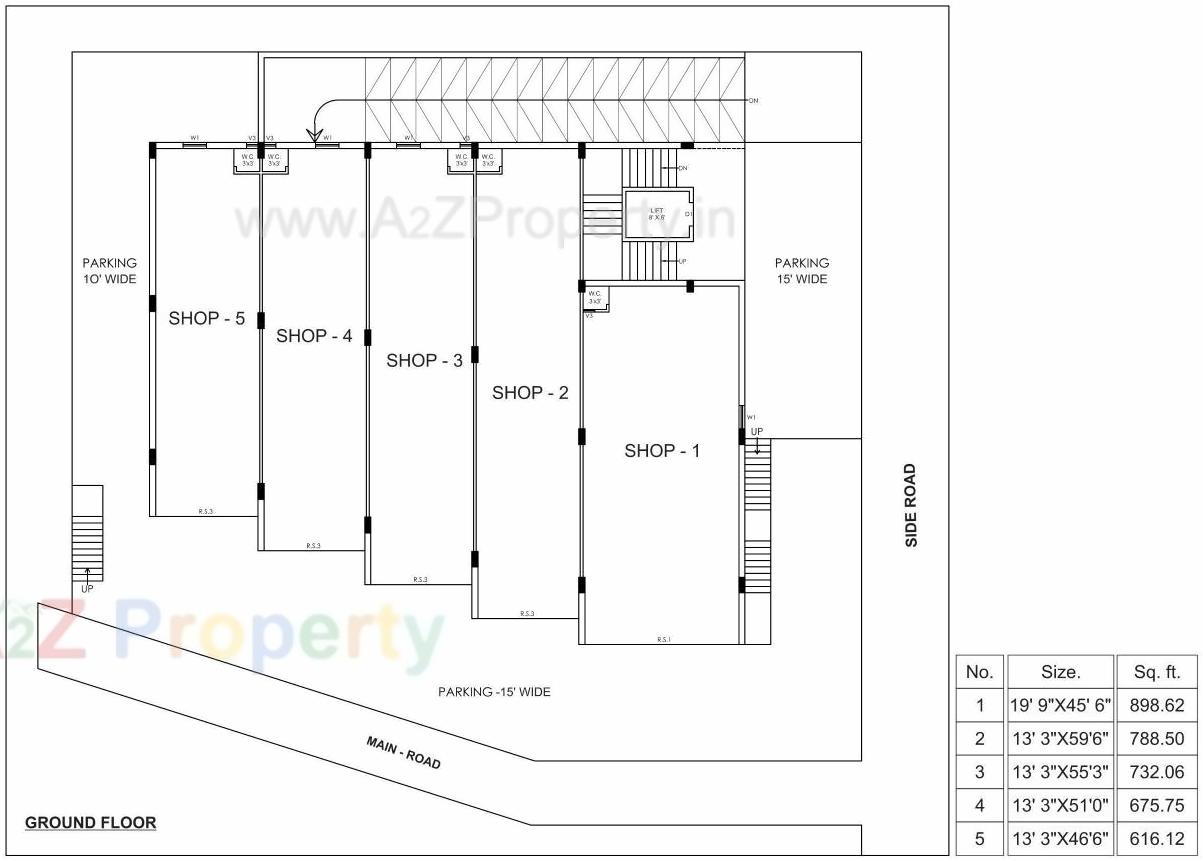 Layout of real estate project Vision located at Surendranagar, Surendranagar, Gujarat