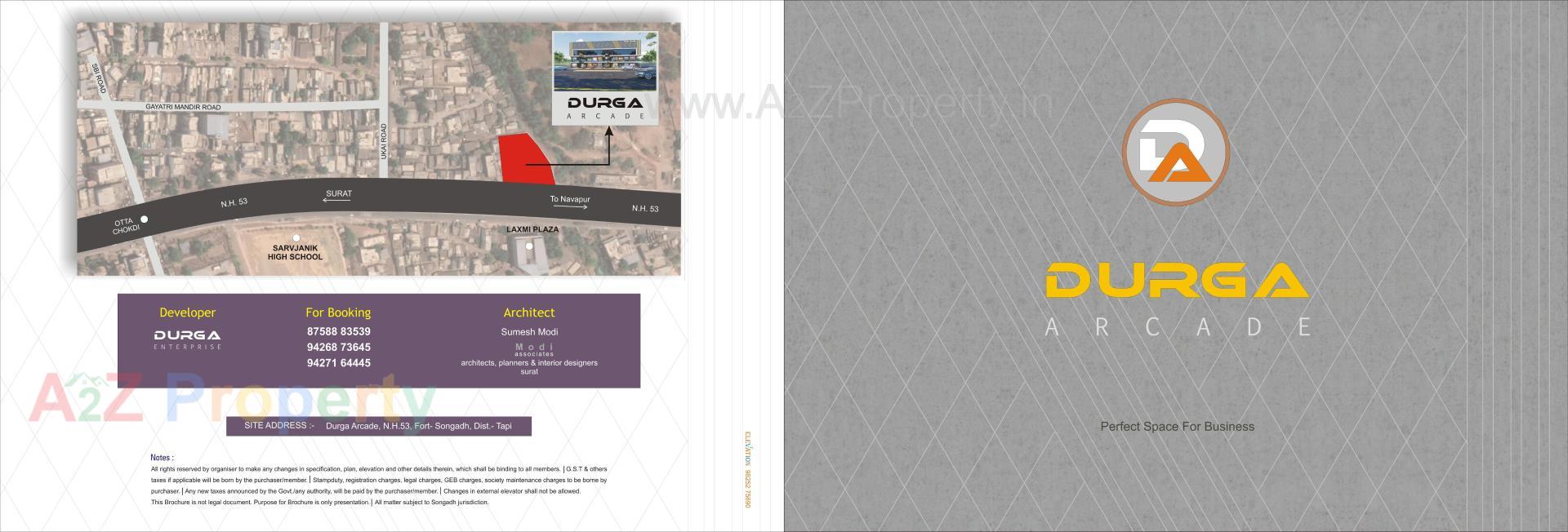  of real estate project Durga Arcade located at Songadh, Tapi, Gujarat