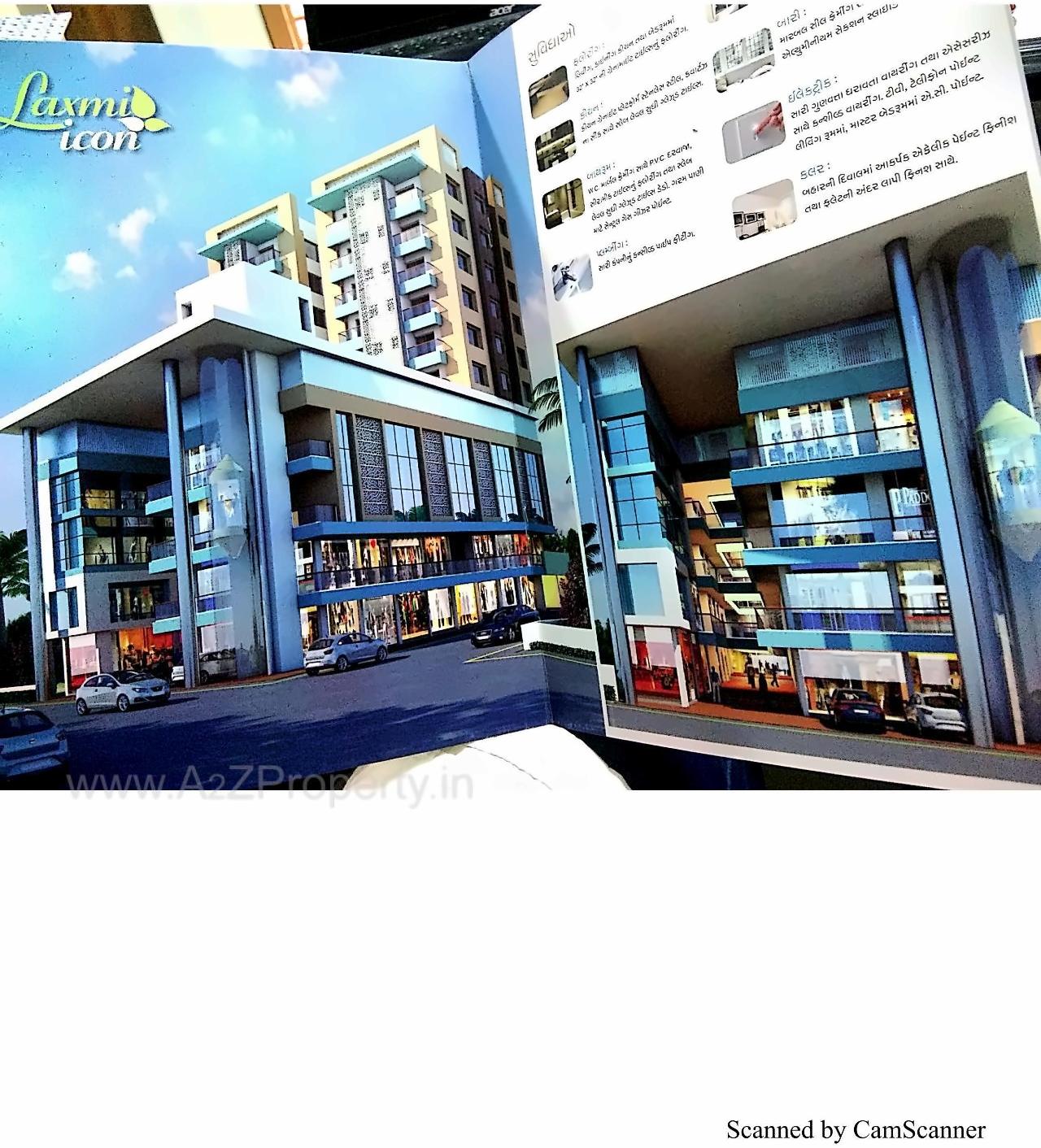 3D Elevation of real estate project Laxmi Icon located at Vyara, Tapi, Gujarat
