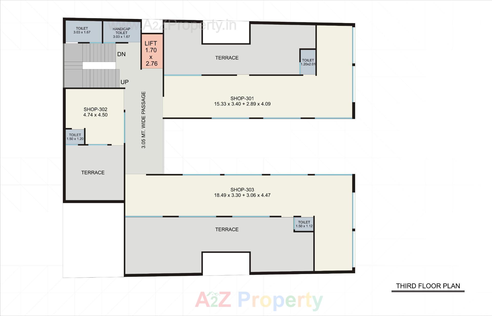 Layout of real estate project Platinum Plaza located at Vyara, Tapi, Gujarat