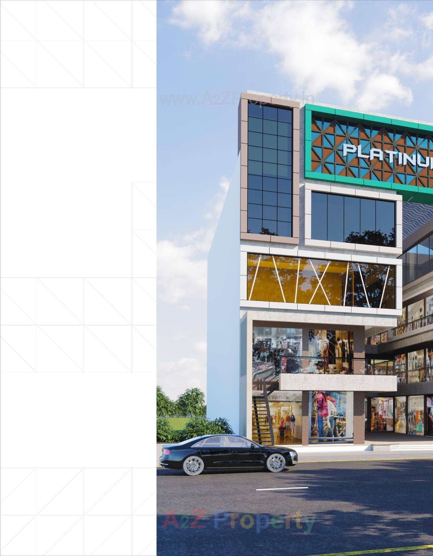 3D Elevation of real estate project Platinum Plaza located at Vyara, Tapi, Gujarat