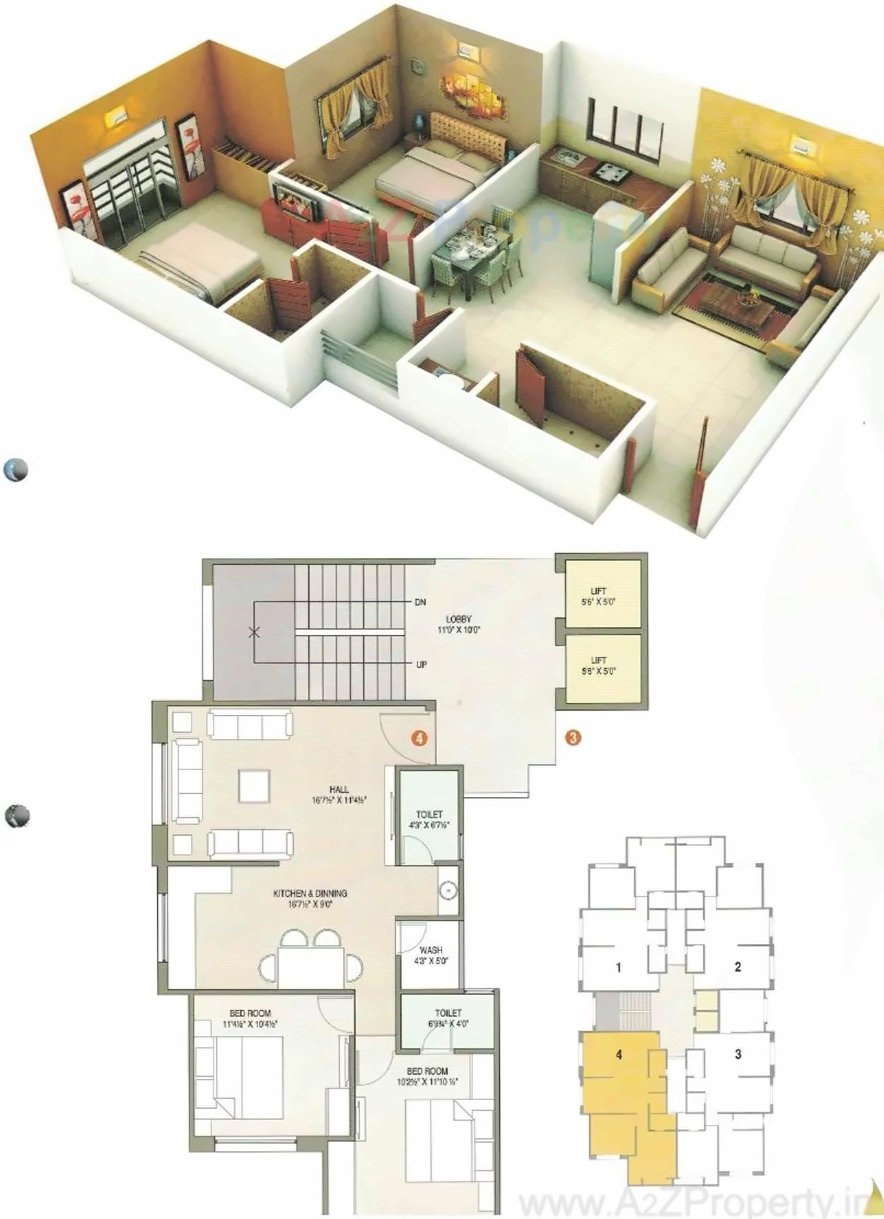 Layout of real estate project Pushpkala Heights located at Vyara, Tapi, Gujarat
