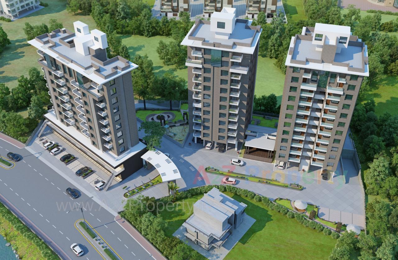 3D Elevation of real estate project Royal Luxuria located at Vyara, Tapi, Gujarat