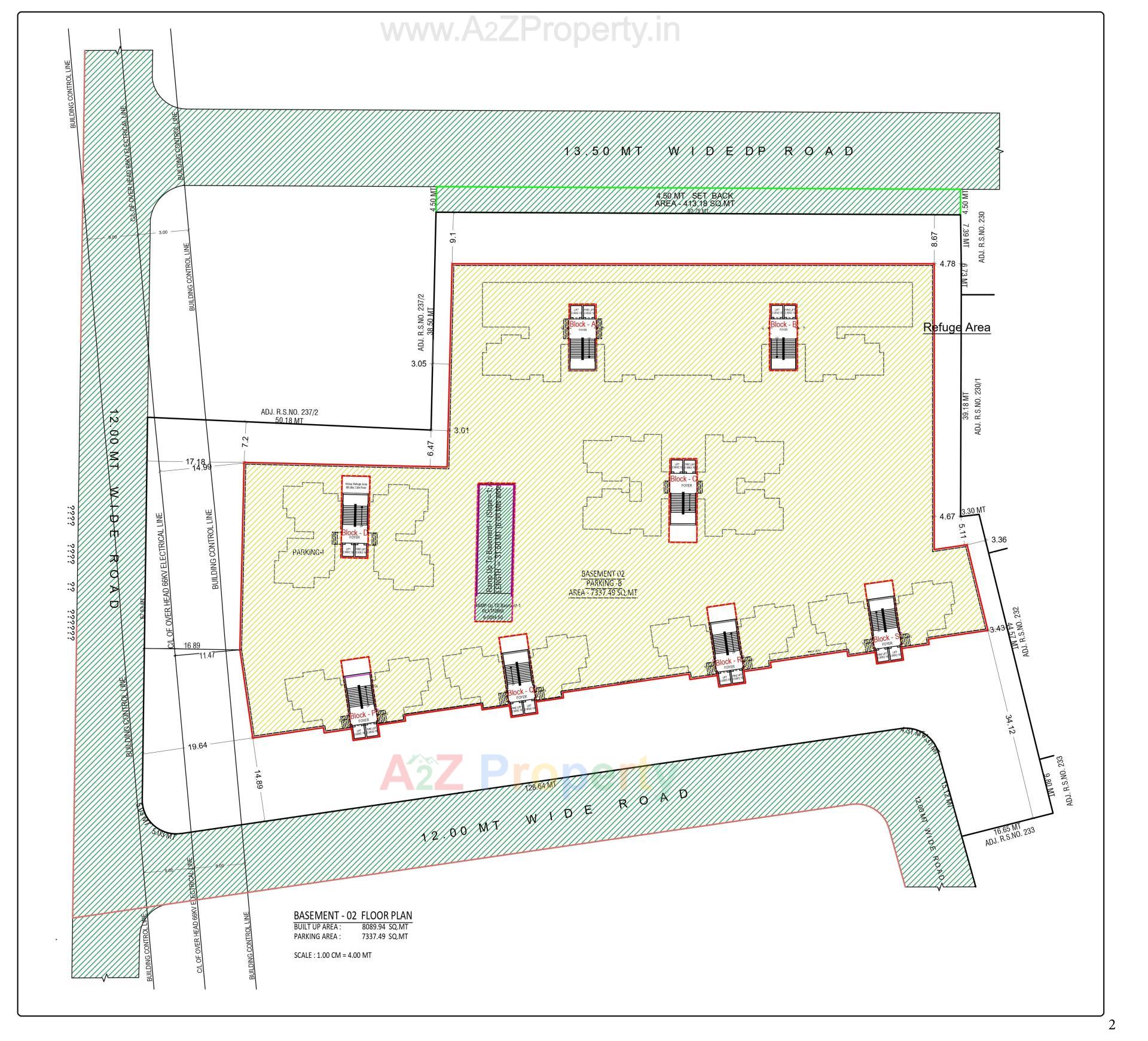 Layout of real estate project 19 Shops 448 Bhk Flats At Gorwa located at Gorwa, Vadodara, Gujarat