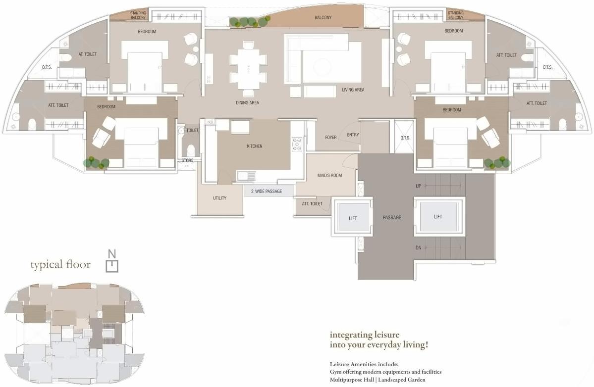 Layout of real estate project 24k located at Vadodara, Vadodara, Gujarat