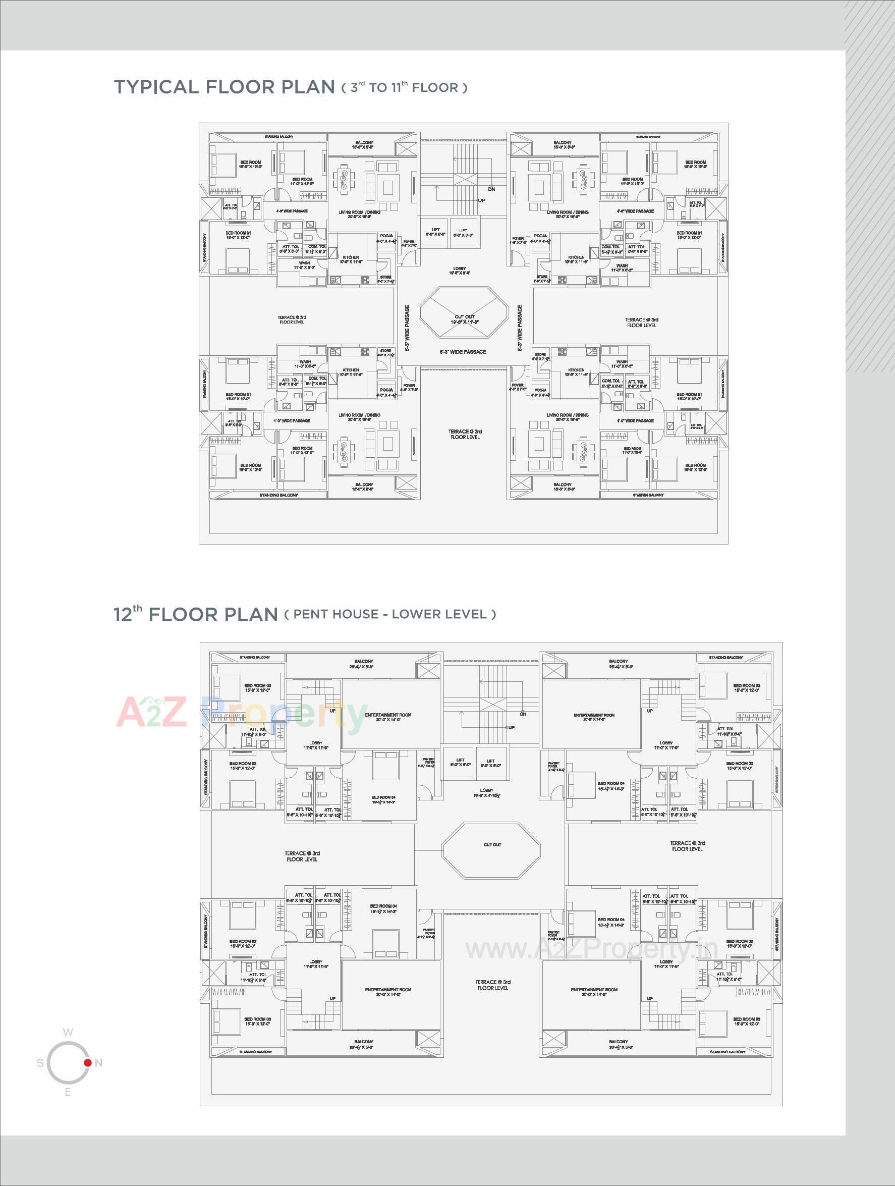 Layout of real estate project 401 Aarna located at Manjalpur, Vadodara, Gujarat