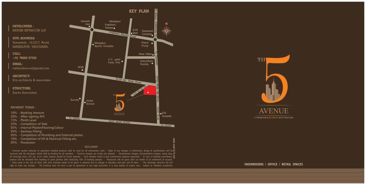  of real estate project 5th Avenue located at Manjalpur, Vadodara, Gujarat