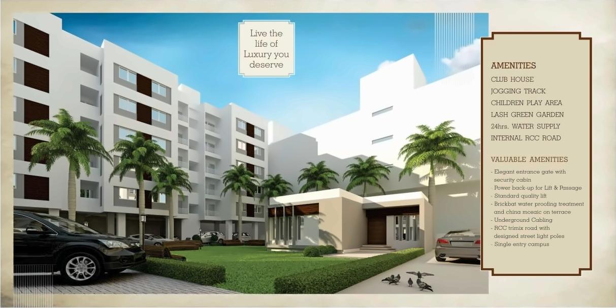 3D Elevation of real estate project 5th Avenue located at Manjalpur, Vadodara, Gujarat