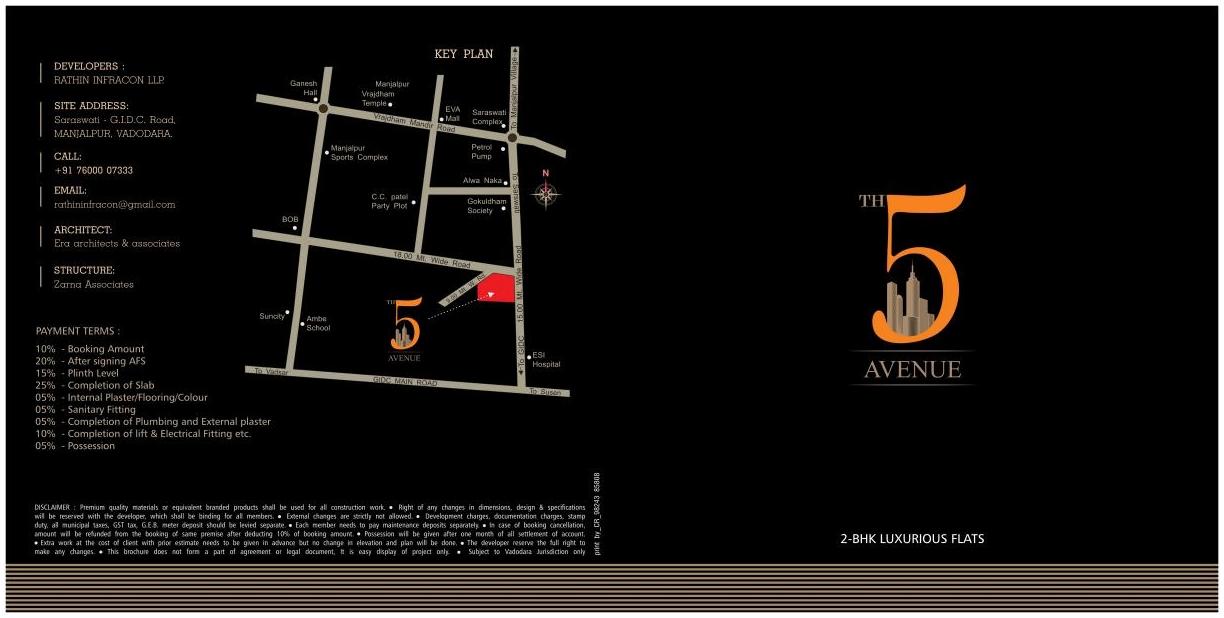  of real estate project 5th Avenue located at Manjalpur, Vadodara, Gujarat