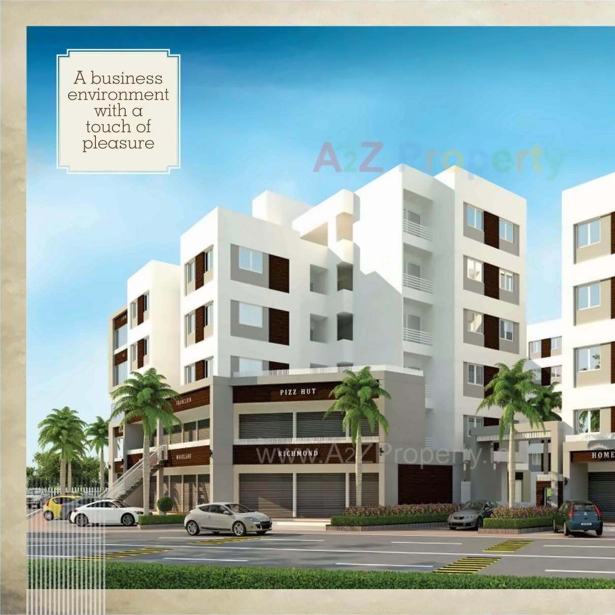 3D Elevation of real estate project 5th Avenue located at Manjalpur, Vadodara, Gujarat