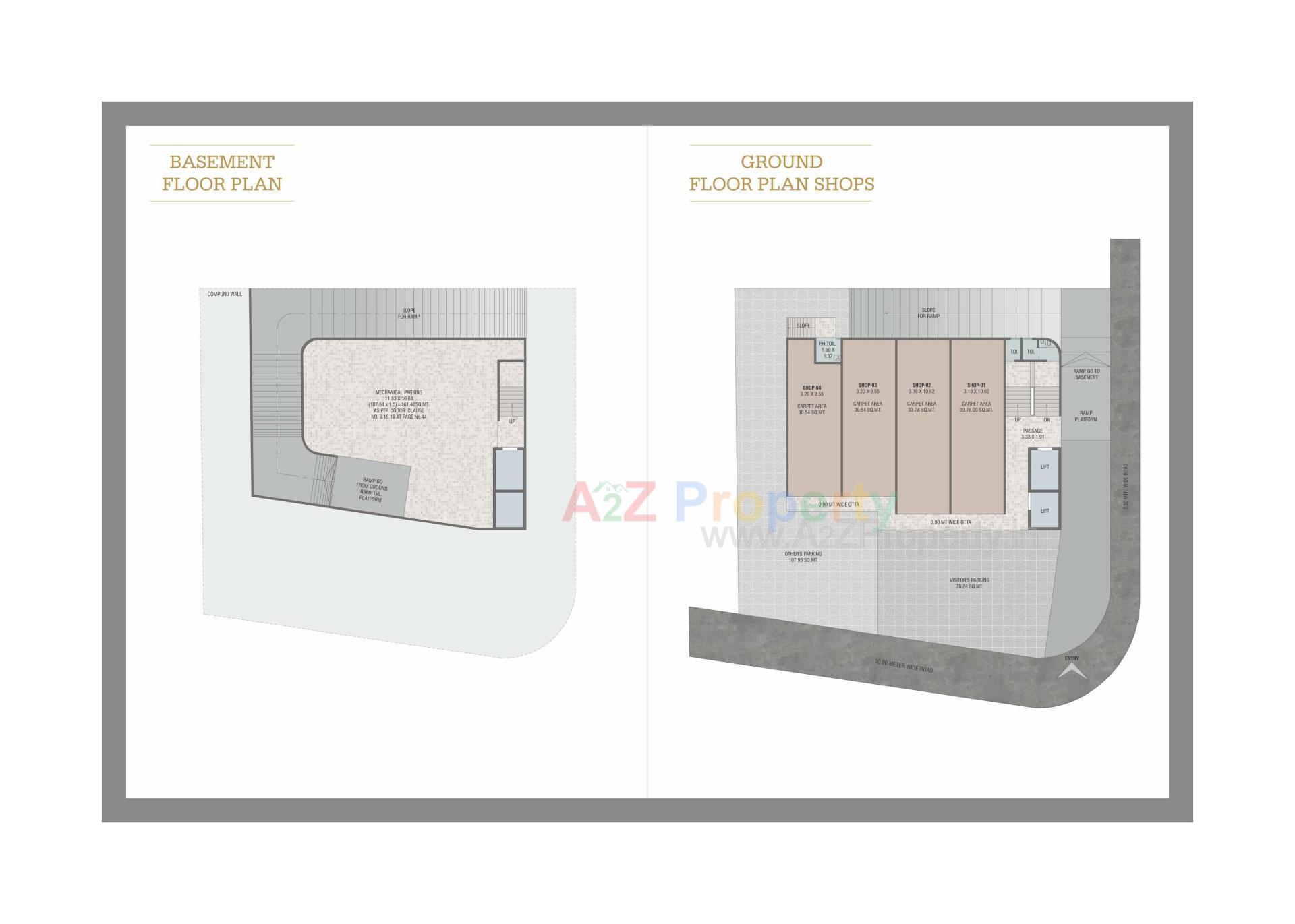 Layout of real estate project 7 Sky Arise located at Gotri, Vadodara, Gujarat