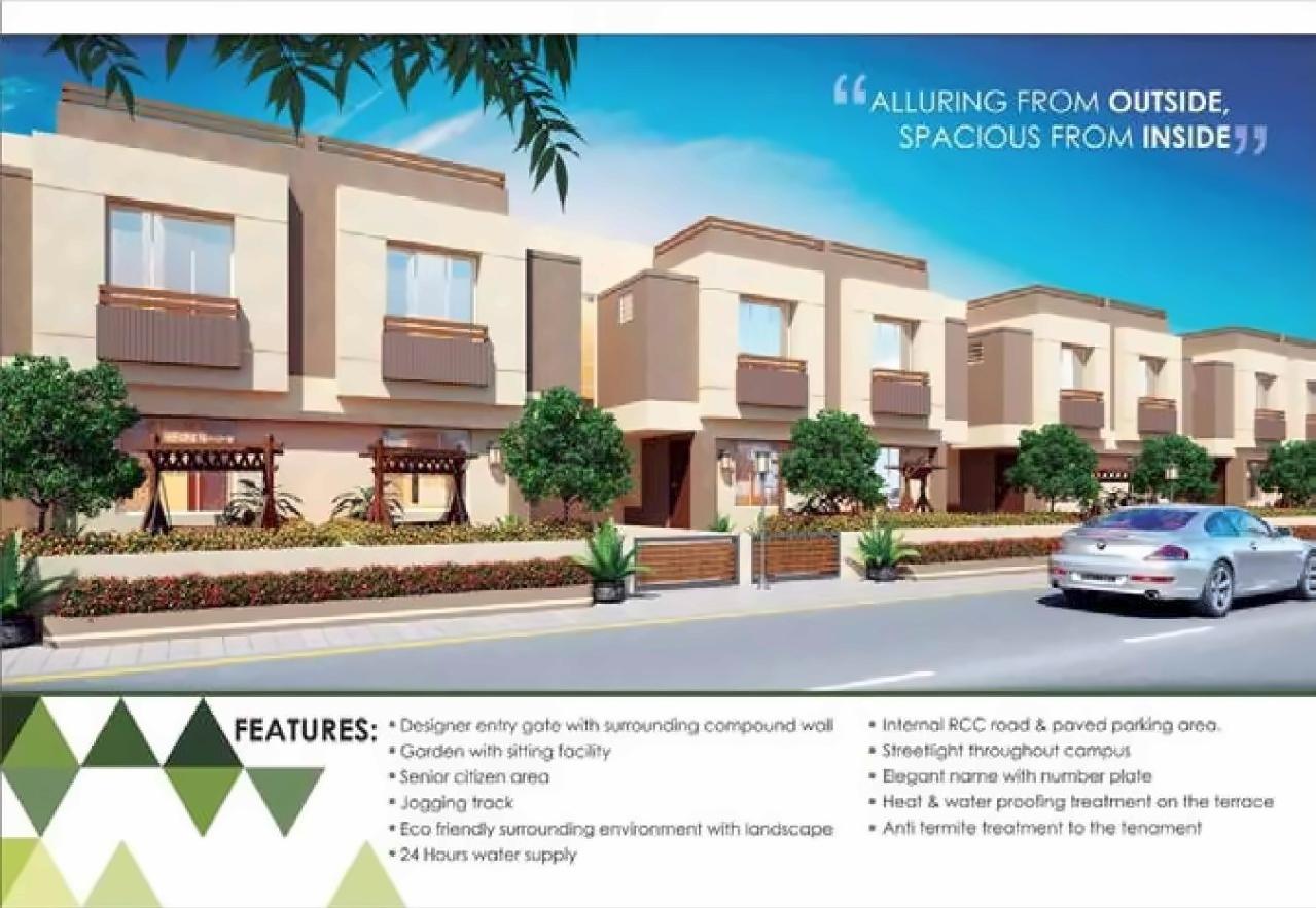 3D Elevation of real estate project 7 Sky Greens located at Nimetha, Vadodara, Gujarat