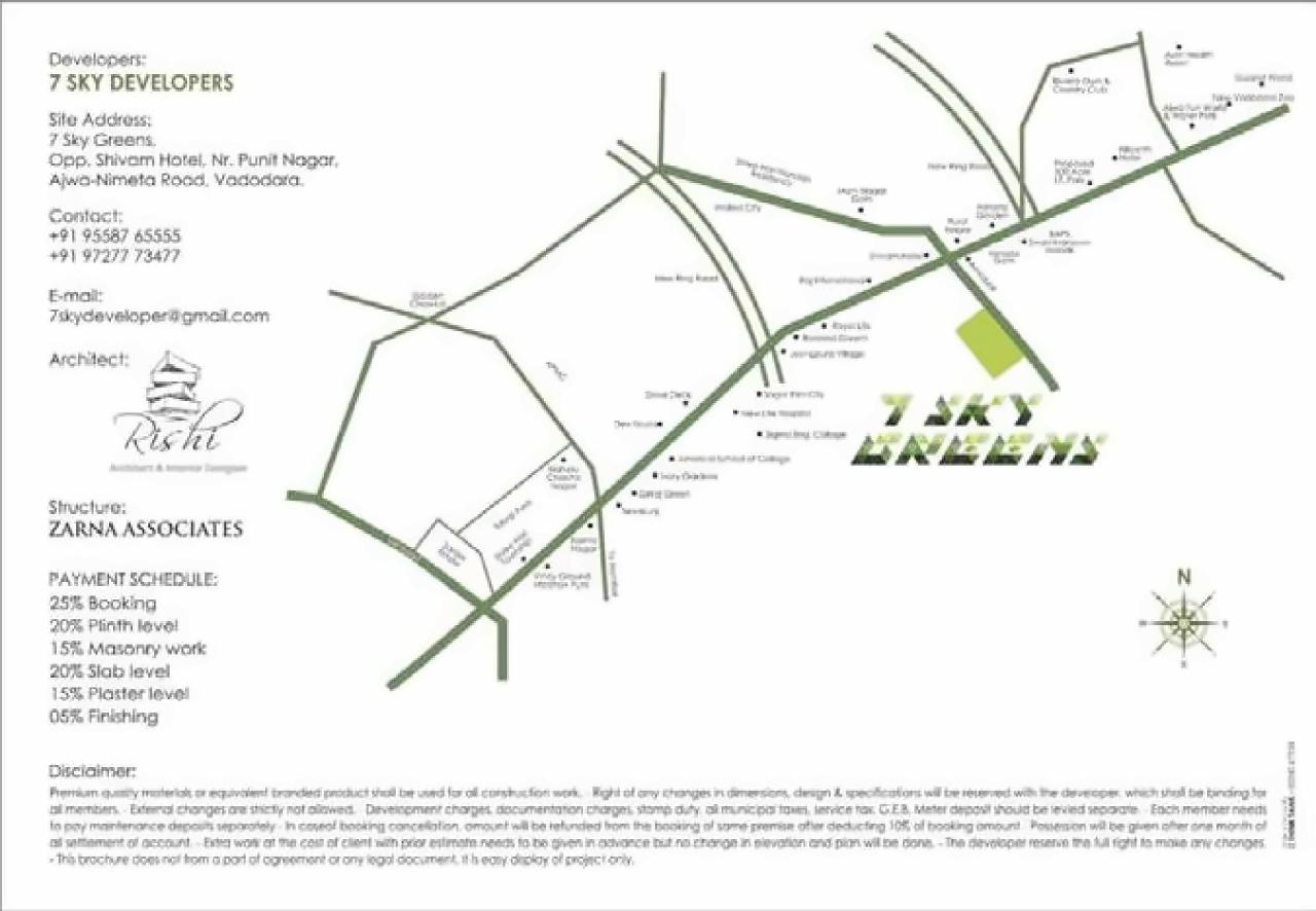  of real estate project 7 Sky Greens located at Nimetha, Vadodara, Gujarat
