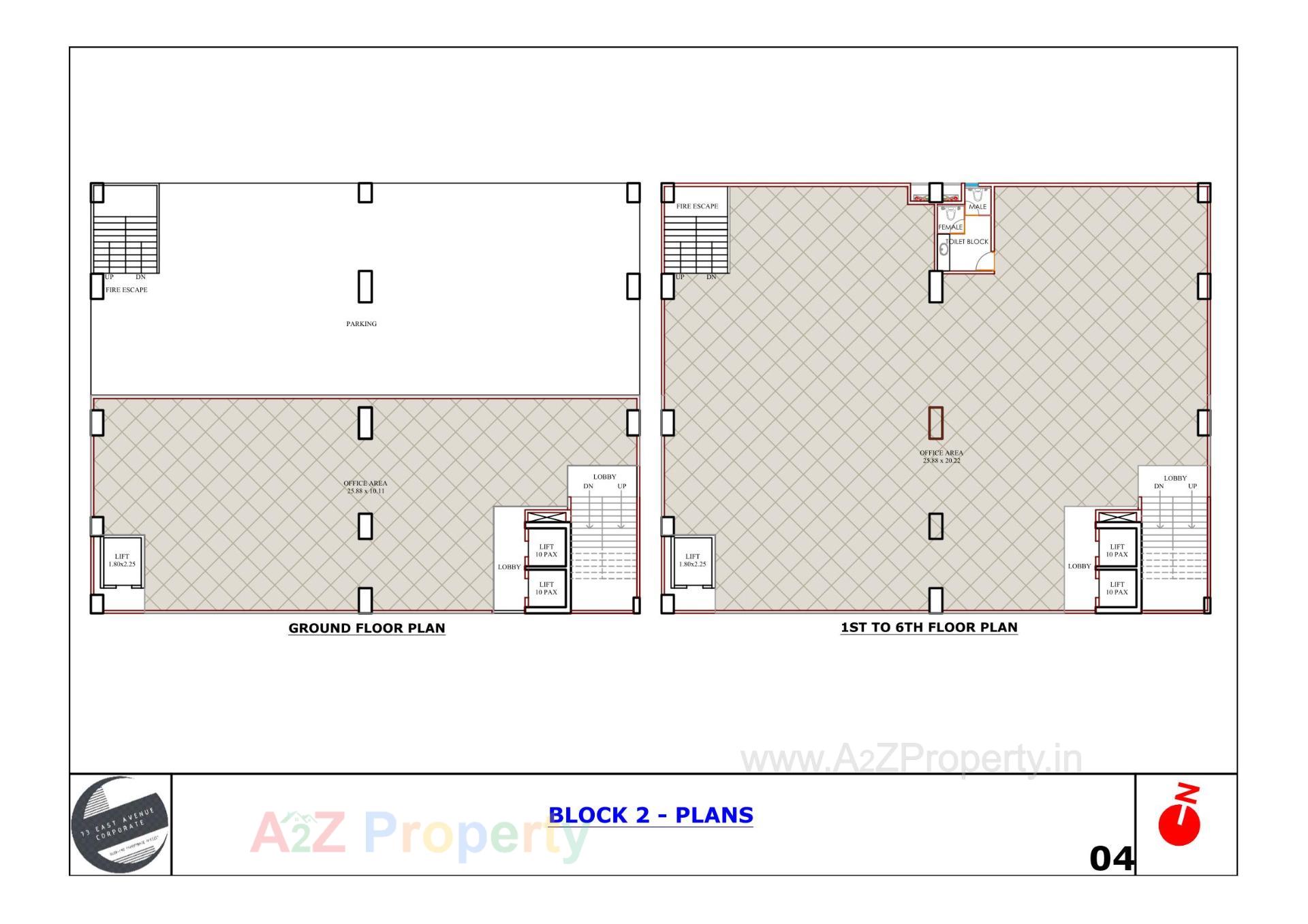  of real estate project 73 East Avenue Corporate located at Vadi-vadi--subhanpura, Vadodara, Gujarat