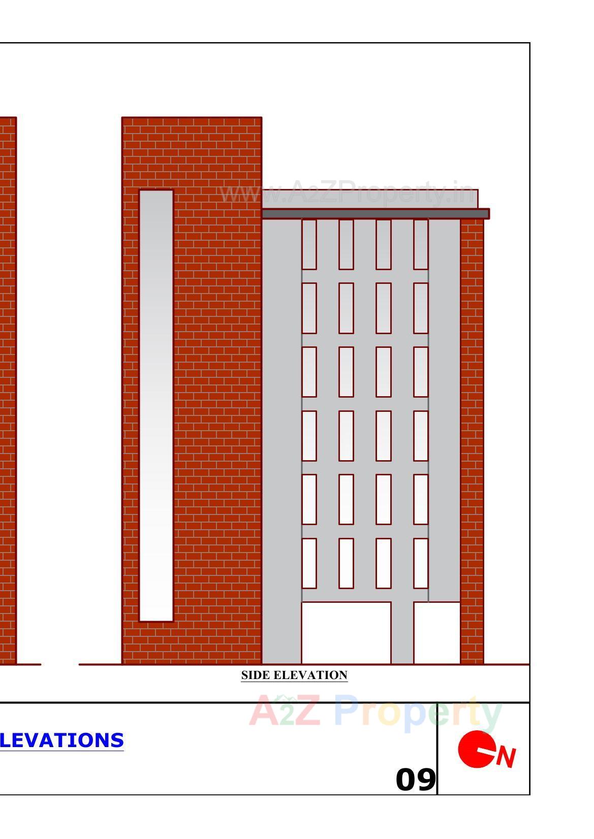 Layout of real estate project 73 East Avenue Corporate located at Vadi-vadi--subhanpura, Vadodara, Gujarat