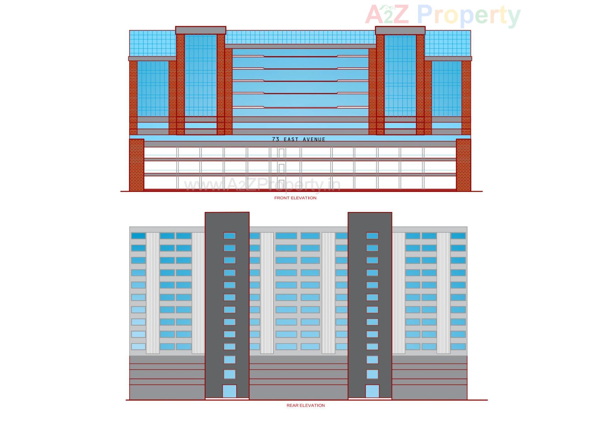  of real estate project 73 East Avenue located at Wadiwadi-subhanpura, Vadodara, Gujarat