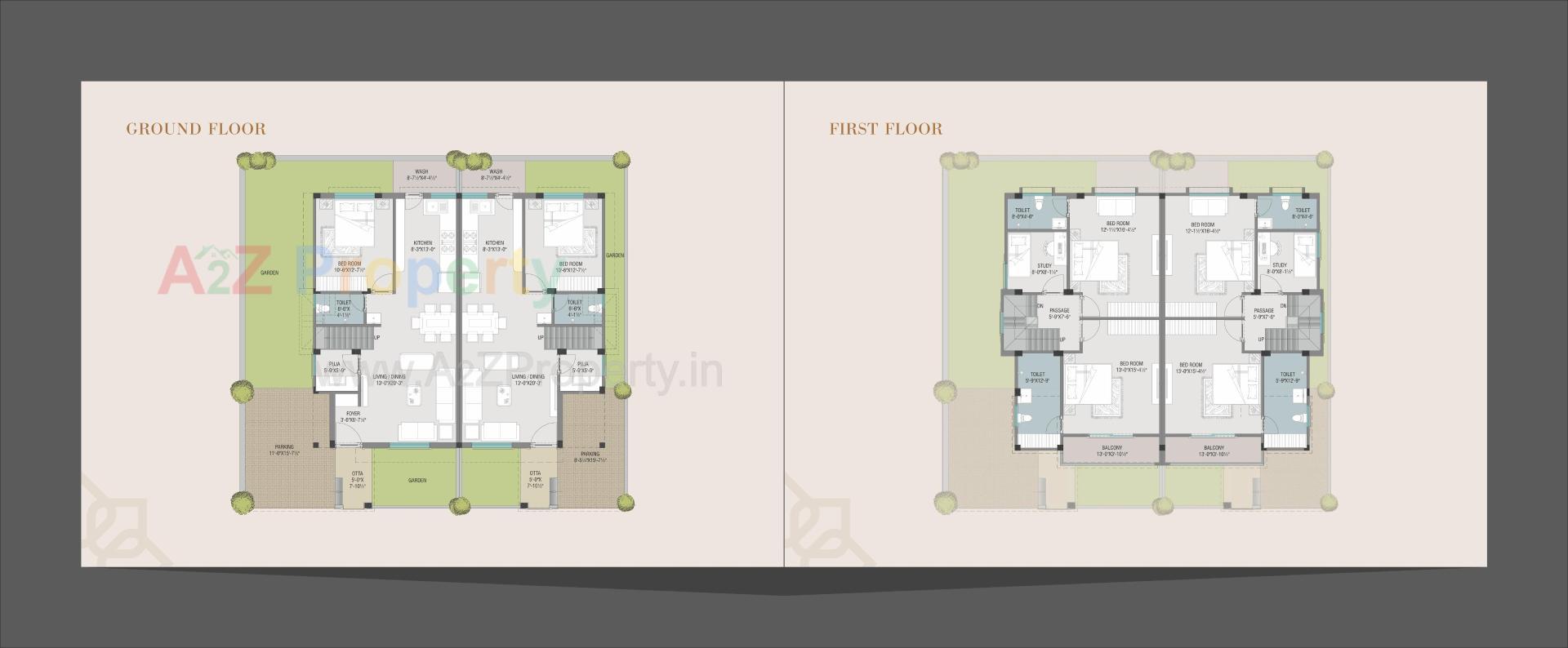 Layout of real estate project Aadhya Aura Ii located at Sevasi, Vadodara, Gujarat