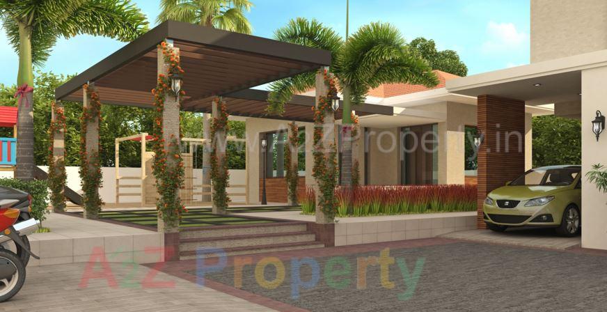 3D Elevation of real estate project Aadhya Aura located at Bhayli, Vadodara, Gujarat