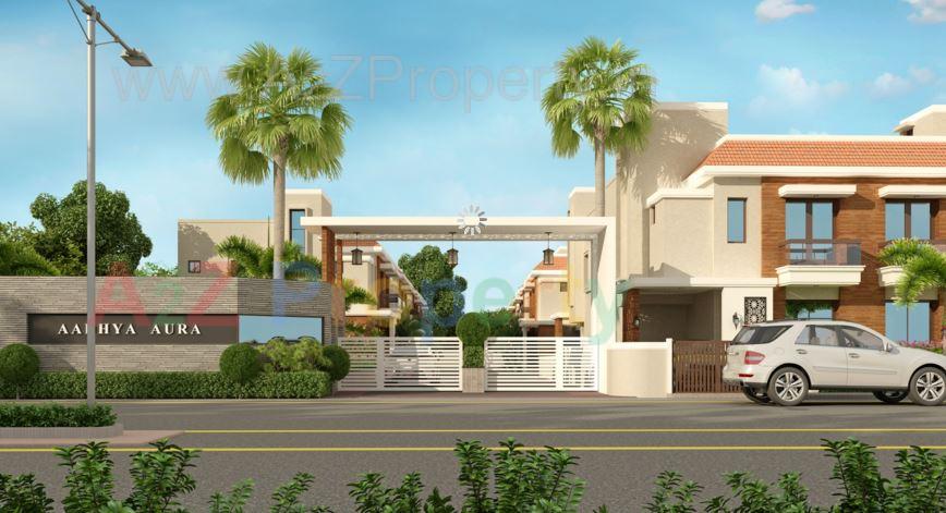 3D Elevation of real estate project Aadhya Aura located at Bhayli, Vadodara, Gujarat