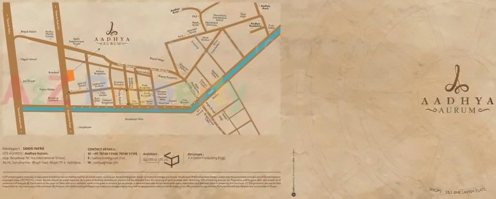  of real estate project Aadhya Aurum located at Bhayli, Vadodara, Gujarat