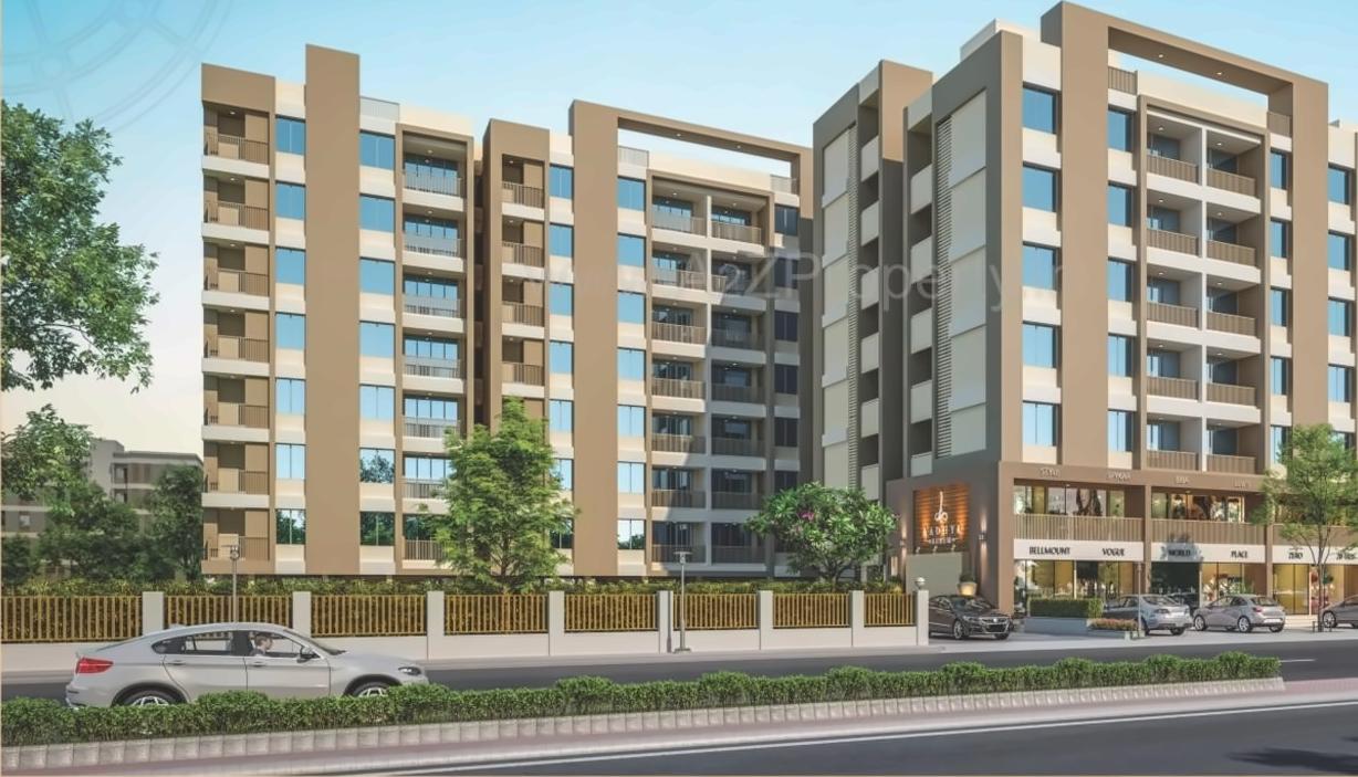 3D Elevation of real estate project Aadhya Aurum located at Bhayli, Vadodara, Gujarat