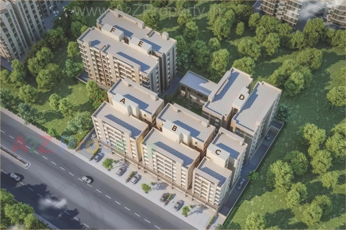 3D Elevation of real estate project Aadhya Aurum located at Bhayli, Vadodara, Gujarat